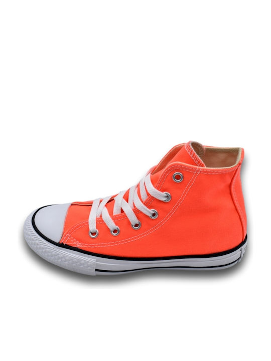 Chuck Taylor All Star All Star Παιδικά Sneakers High Πορτοκαλί