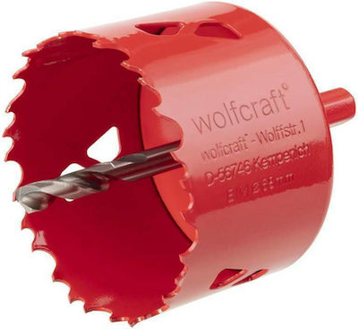 Wolfcraft Hole Saw Set BiM HSS Dry Cutting with Diameter 25mm for Wood, Metal and Plastic