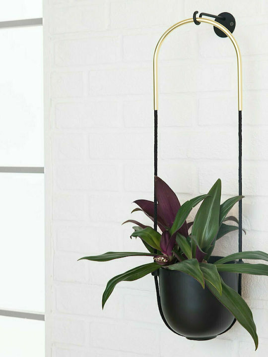 Umbra Bolo Hanging Planter Ceramic Black 15.9x15.9x62.2cm. Pendant