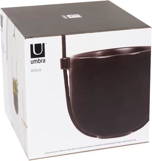 Umbra Bolo Висящи Саксия Керамика Черен 15.9x15.9x62.2εκ. Висулка
