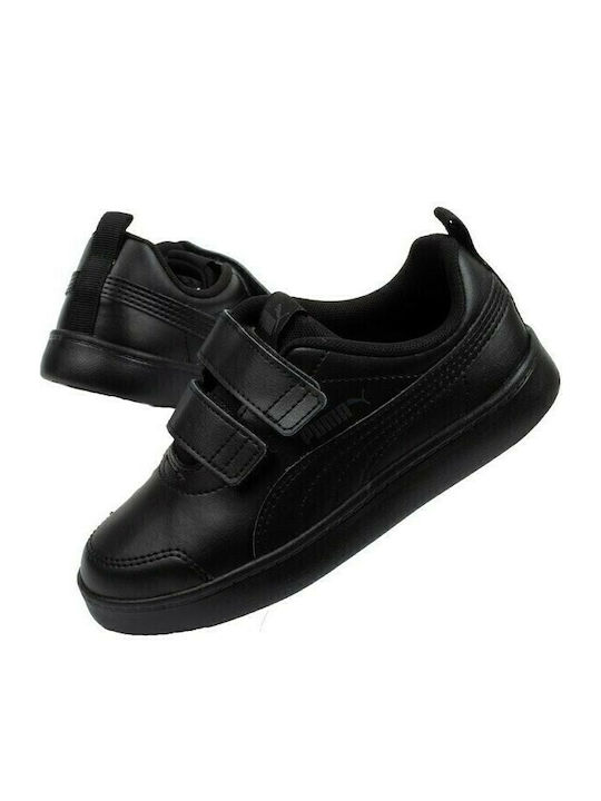 Courtflex Kids Sneakers with Scratch Black