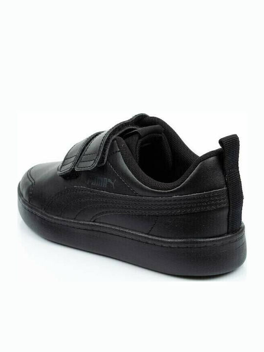 Courtflex Kids Sneakers with Scratch Black