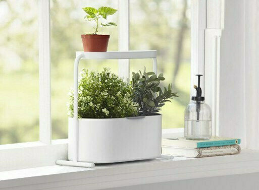 Umbra Guardino Plant Pot Metal White with Stand 34.2x16.2x34.2cm