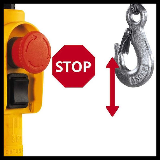 Einhell Electric Hoist TC-EH 250 for Weight Load up to 250kg Red