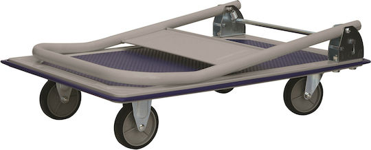 Express Platform Trolley Foldable for Weight Load up to 150kg Blue