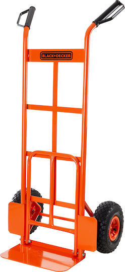 Black & Decker Transport-Wagen Folding for Load Weight up to 120kg in Orange Color