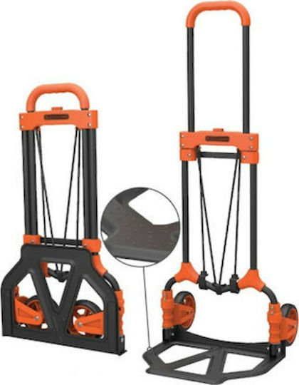 Black & Decker Transport Trolley Foldable for Weight Load up to 90kg Orange