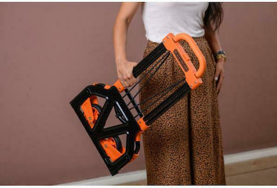Black & Decker Transport Trolley Foldable for Weight Load up to 65kg Orange