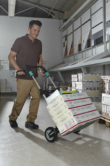 Wolfcraft Transport-Wagen TS 1500 Folding for Load Weight up to 200kg in Silber Color