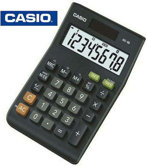 Casio Calculator Contabilitate 8 Cifre în Culoarea Negru 1buc