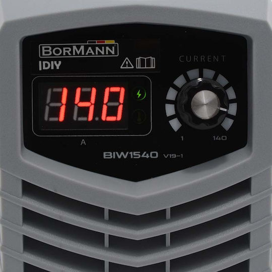Bormann BIW1540 Ηλεκτροκόλληση Inverter MMA με Μέγιστο Ρεύμα Συγκόλλησης 140A και Κύκλο Εργασίας 60%