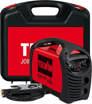 Telwin Force 145 Ηλεκτροκόλληση Inverter MMA με Μέγιστο Ρεύμα Συγκόλλησης 130A και Κύκλο Εργασίας 7%