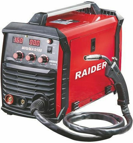 Raider Sudură Inverter MAG / MIG / MMA cu Curent Maxim de Sudare 160A și Ciclu de Lucru 35%