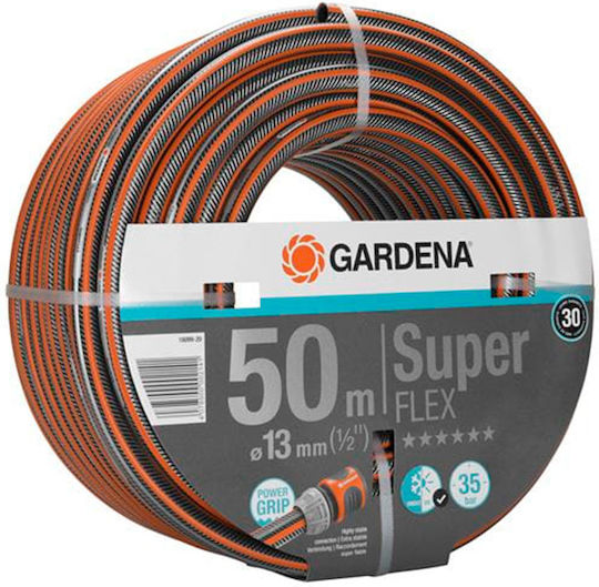 Gardena Superflex Premium Garden Hose Pipe Set 1/2 50m