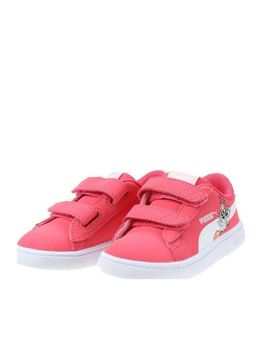 Smash V2 Παιδικά Sneakers με Σκρατς Ροζ