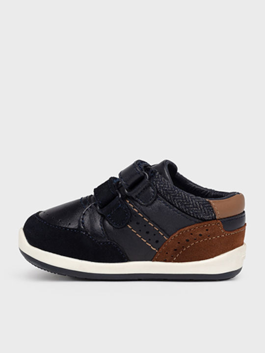 My First Steps Kids Sneakers with Scratch Navy Blue