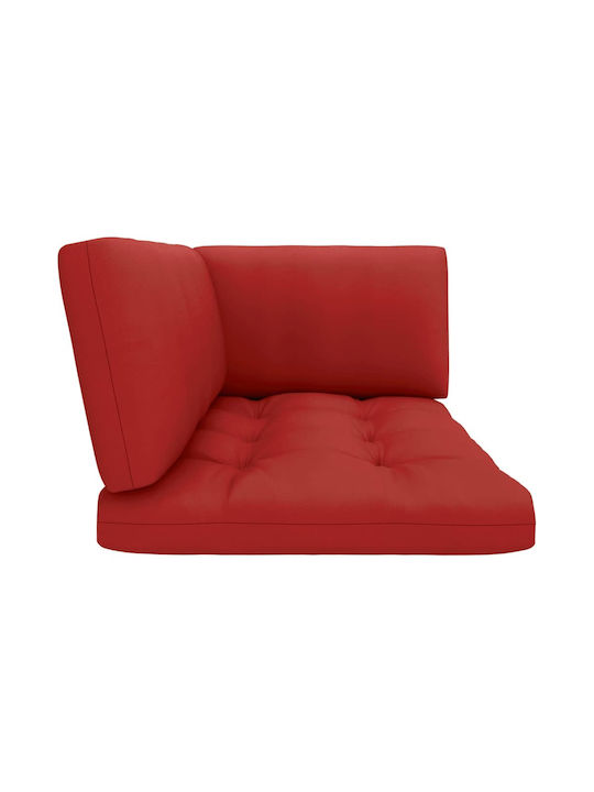 Zweisitziges Sofa Außenbereich aus Paletten mit Kissen 110x65x55cm