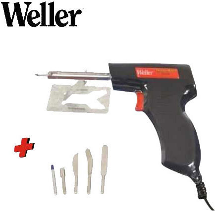 Weller TB100EU Κολλητήρι Ρεύματος 130W με Ρύθμιση Θερμοκρασίας με 6 ανταλλακτικές μύτες και βαση στήριξης