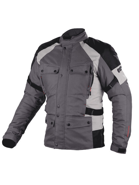 Horizon Men's Motorcycle Jacket 4 Seasons Waterproof Black/Grey