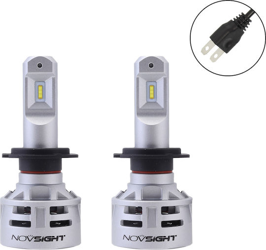 NovSight Λάμπες Αυτοκινήτου H7 LED 6500K Ψυχρό Λευκό 12-24V 60W 2τμχ