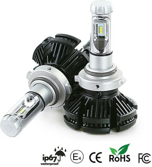 Autoline Lampen Auto X3 H4 LED 6000K Kaltes Weiß 9-32V 50W 2Stück