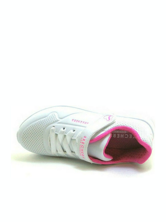 Uno Lite Παιδικά Sneakers με Σκρατς Λευκά