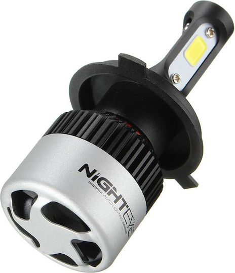 Nighteye Lamps Car H4 LED 6500K Cold White 9-32V 72W 2pcs