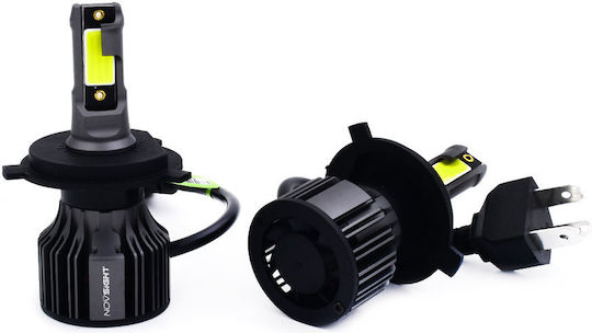 NovSight Lamps Car N39 H4 LED 6000K Cold White 12V 72W 2pcs