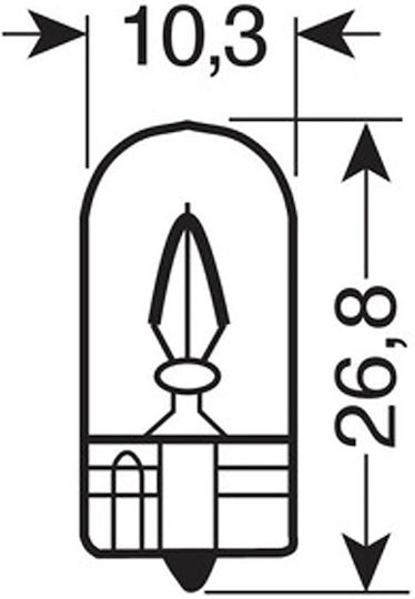 Lampa Lămpi Autoturismului & Motocicletei Blue Xenon W5W Simple 12V 5W 2buc 58359