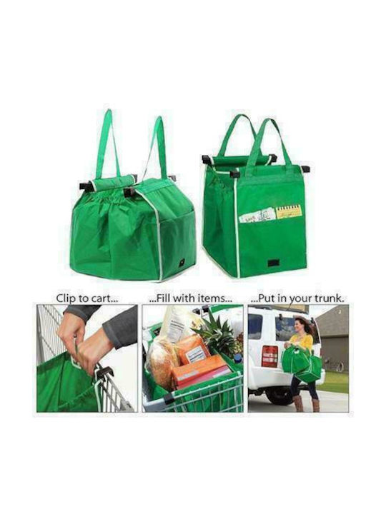 Υφασμάτινη Τσάντα για Ψώνια σε Πράσινο χρώμα