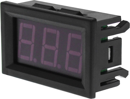 Ψηφιακό Βολτόμετρο Αυτοκινήτου 4.5-30V Μπλε
