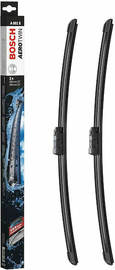Bosch Aerotwin A051S Front Car Wiper Set 530mm Universal Skoda Fabia / Roomster