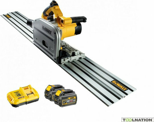 DEWALT DCS520T2R Eintauchkreissäge 54V 2x6Ah mit Geschwindigkeitsregelung und mit Absaugsystem