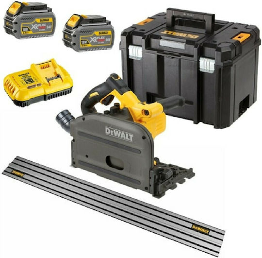DEWALT DCS520T2R Eintauchkreissäge 54V 2x6Ah mit Geschwindigkeitsregelung und mit Absaugsystem