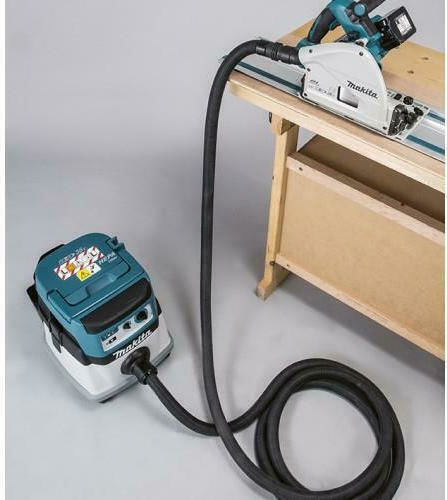 Makita DSP601ZJU Βυθιζόμενο Δισκοπρίονο Brushless 18V Solo με Ρύθμιση Ταχύτητας και με Σύστημα Αναρρόφησης