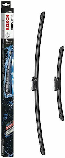 Bosch Aerotwin A583S Front Set Car Wiper Blades 650mm/340mm Universal Opel Mokka / Mokka X Nissan Pulsar / Sentra Kia Venga