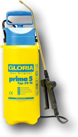 Gloria Prima 5 Pressure Sprayer with Capacity 5lt 3bar in Yellow color