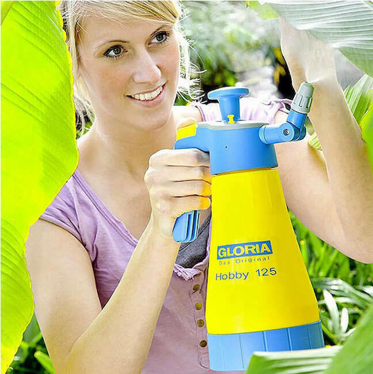 Gloria Hobby 125 Pressure Sprayer with Capacity 1.25lt 3bar in Yellow color