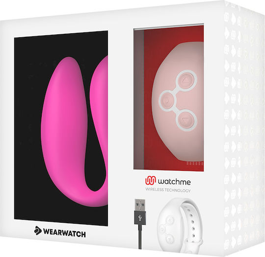 WatchMe Δονητής για Ζευγάρια με Remote Control Dual Pleasure Wireless Technology Fuchsia / Coral