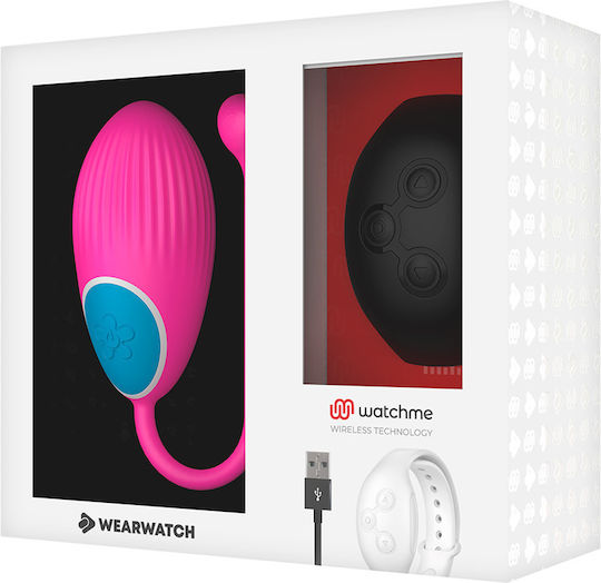 WatchMe Δονητής Egg με Remote Control Egg Wireless Technology Fuchsia / Jet Black
