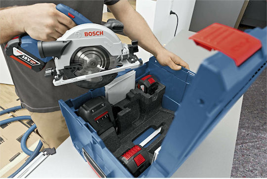 Bosch GKS 18V-57 G Δισκοπρίονο 18V Solo με Σύστημα Αναρρόφησης