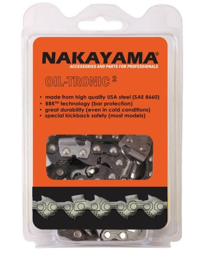 Nakayama Kb15s076 Αλυσίδα Αλυσοπρίονου με Βήμα .325", Πάχος Οδηγών .058"-1.5mm & Αριθμό Οδηγών 76Ε