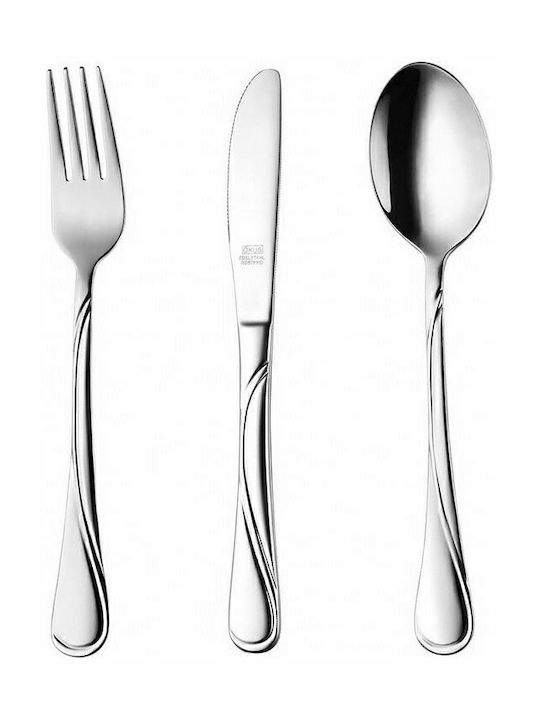 Okus Inox Fruit/Dessert Fork Silver Venezia