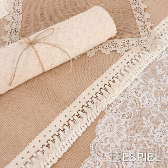 Espiel Σουπλά Υφασμάτινο Λευκό 45x30cm