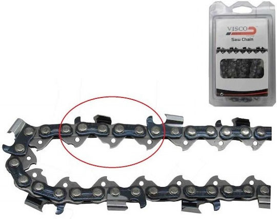 Visco Parts 363-66ΜΣ Αλυσίδα Αλυσοπρίονου με Βήμα 3/8", Πάχος Οδηγών .063"-1.6mm & Αριθμό Οδηγών 66Ε