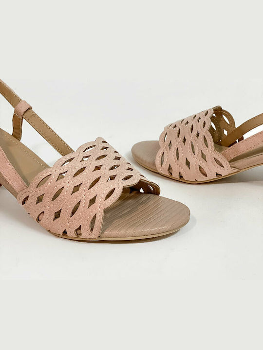 Suede Sandalen Rosa
