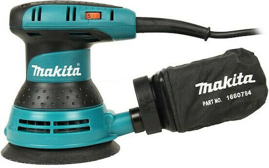 Makita Electric Eccentric Sander 125mm Electric 300W with Speed Control and with Suction System