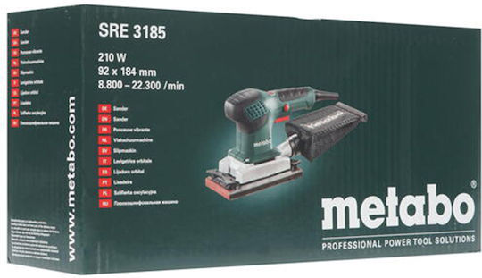 Metabo SRE 3185 Παλμικό Τριβείο 200W με Ρύθμιση Ταχύτητας και με Σύστημα Αναρρόφησης