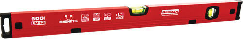 Benman LM12 Spirit Level Aluminum Magnetic 40cm with 2 Eyes