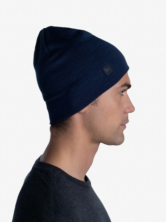 Beanie Beanie Knitted in Navy Blue color